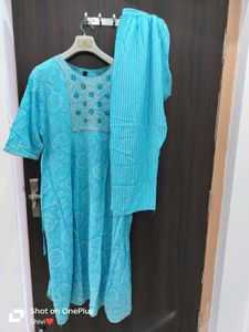 Bandhej print Kurta and pant