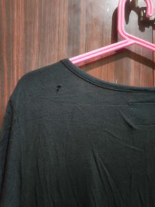 Embroidered Black Top