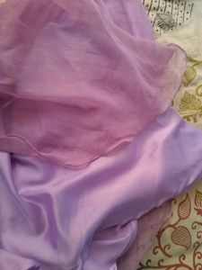 Lavender blouse and leghana.