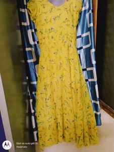 Floral Yellow Maxi Dress