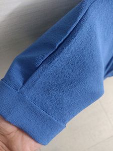 NUSH by Anushka Sharma Blue Drape Dtyle Top - Large