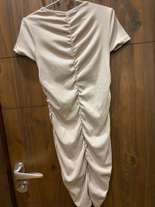 Beige Bodycon One Piece
