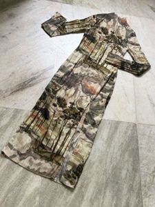 Abstract Print Midi Dress