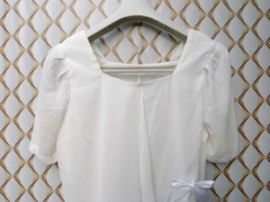 New With Tag Cute Off-white Bow Top