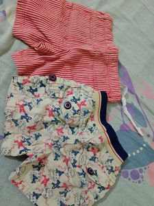 2 Pairs of Fun Patterned Shorts