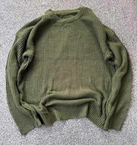Olive Green Knit Sweater
