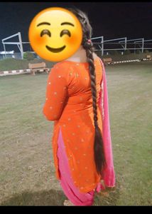 Punjabi Suit Full Set Orange👍✅