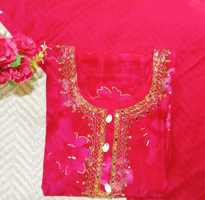 Floral Yellow Kurta Set