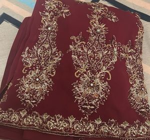 Maroon Embroidered Salwar Kameez