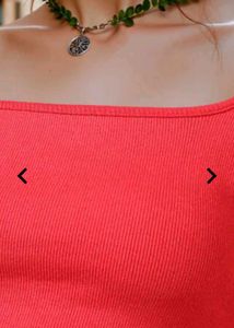 Red Long Sleeve Crop Top