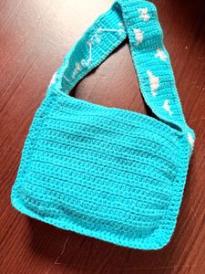 Crochet cloud Shoulder Bag