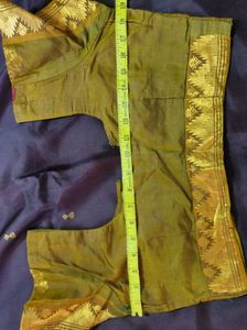 Purple &amp; Olive Green Kanchipuram Silk Saree