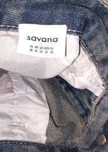 Savana Raw Hem High Waisted Denim