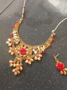 Red &amp; Gold Jewelry Set