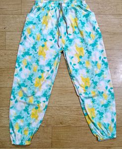 Tie-Dye Print T-Shirt With Joggers