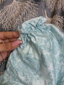 Puffed Sleep Tie Up Crop Top