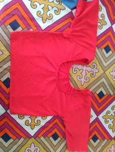 Red , Golden, Green Colour Blouse