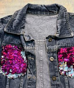 Shimmer Denim Jacket