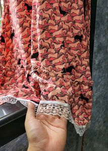 A Princess Horse Pattern Lacy One Piece