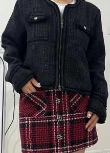 Mini Skirt In Tweed Design(Woolen/Acrylic)