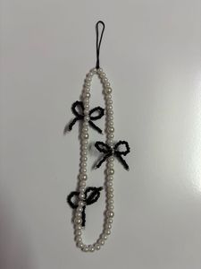 Black Bow Phone Charm