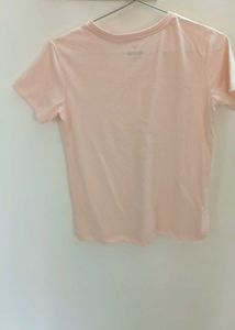 Peach V-Neck T-Shirt