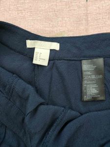 Ruffled Navy Blue Shorts