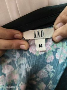 AND Black Floral Print Shirt