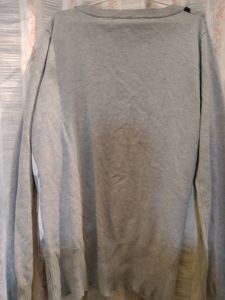 Checkred Front Open Deep V Neck Sweater