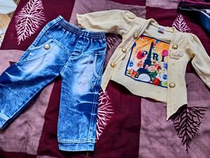 Modern Trendy Girls Top And Bottom