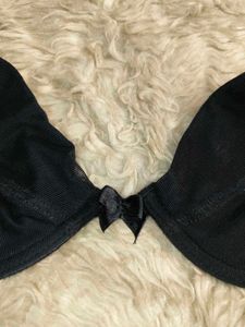 ❤️🖤Black Mesh Bra with Crimson Red Lace