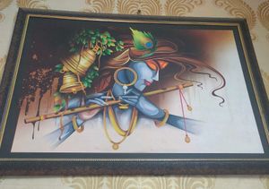 Krishna Wall Painting  23inc×32inc