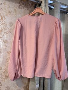 Pink Knot-Front Top, Bust- 34/32