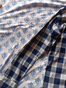 Blue Plaid Flannel Shirt