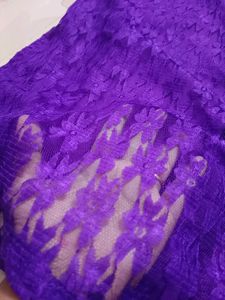 Purple Brasso Net Kurti