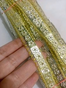 New 9 Metr Nalki Golden Lace