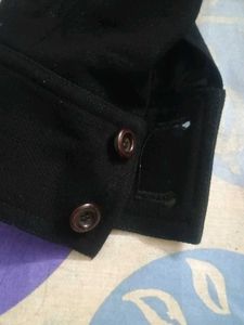 Vintage Black Button-Down Jacket