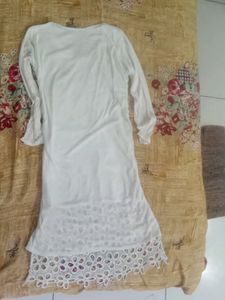 womens white kurta ...