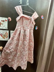 Elegant Pink Floral Dress