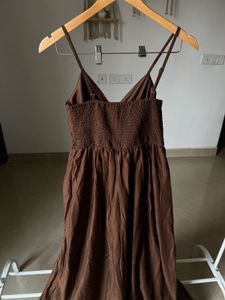 Brown Printed Fit&amp;Flared Maxi Dress 🤎🐻