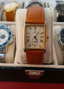 Rare Titan Sub-second Vintage Men&#39;s Watch