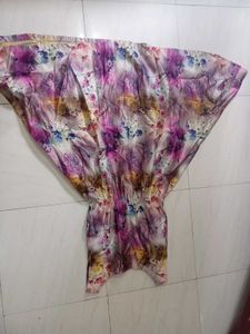 Handmade Floral Print Sleeveless Flared dress