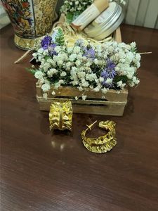 Gold Tone Hoop Earrings