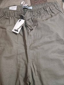 Stylish Olive Green Casual Pants