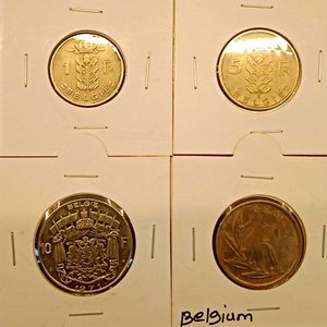 Belgium Coin Collection (4 Pcs)