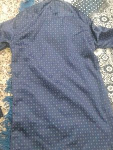 Men&#39;s Blue Patterned Dress Shirt