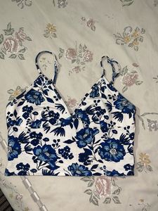 Blue Crop Top