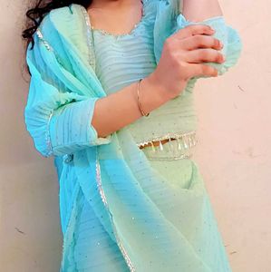 Fish Cut Lehenga Choli And Dupatta