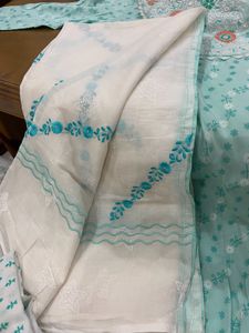 Sea Blue Pure Cotton Salwar Set