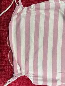 ROADSTER Striped Cropped T-Shirt